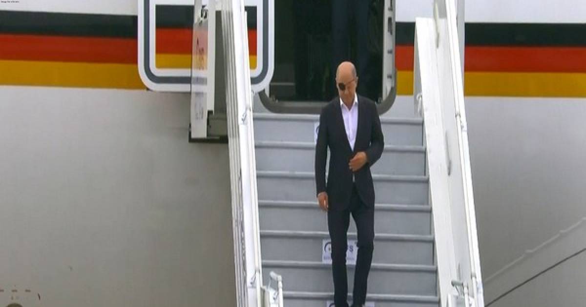 German Chancellor Olaf Scholz arrives in Delhi for G20 Summit